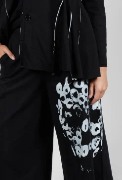 Bread and Butter Trousers^Wide Leg Cotton Trousers in Black and White