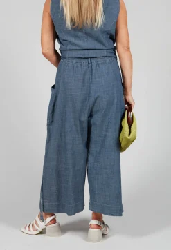 Amici Trousers^Wide Leg Culottes in Oyster Grey
