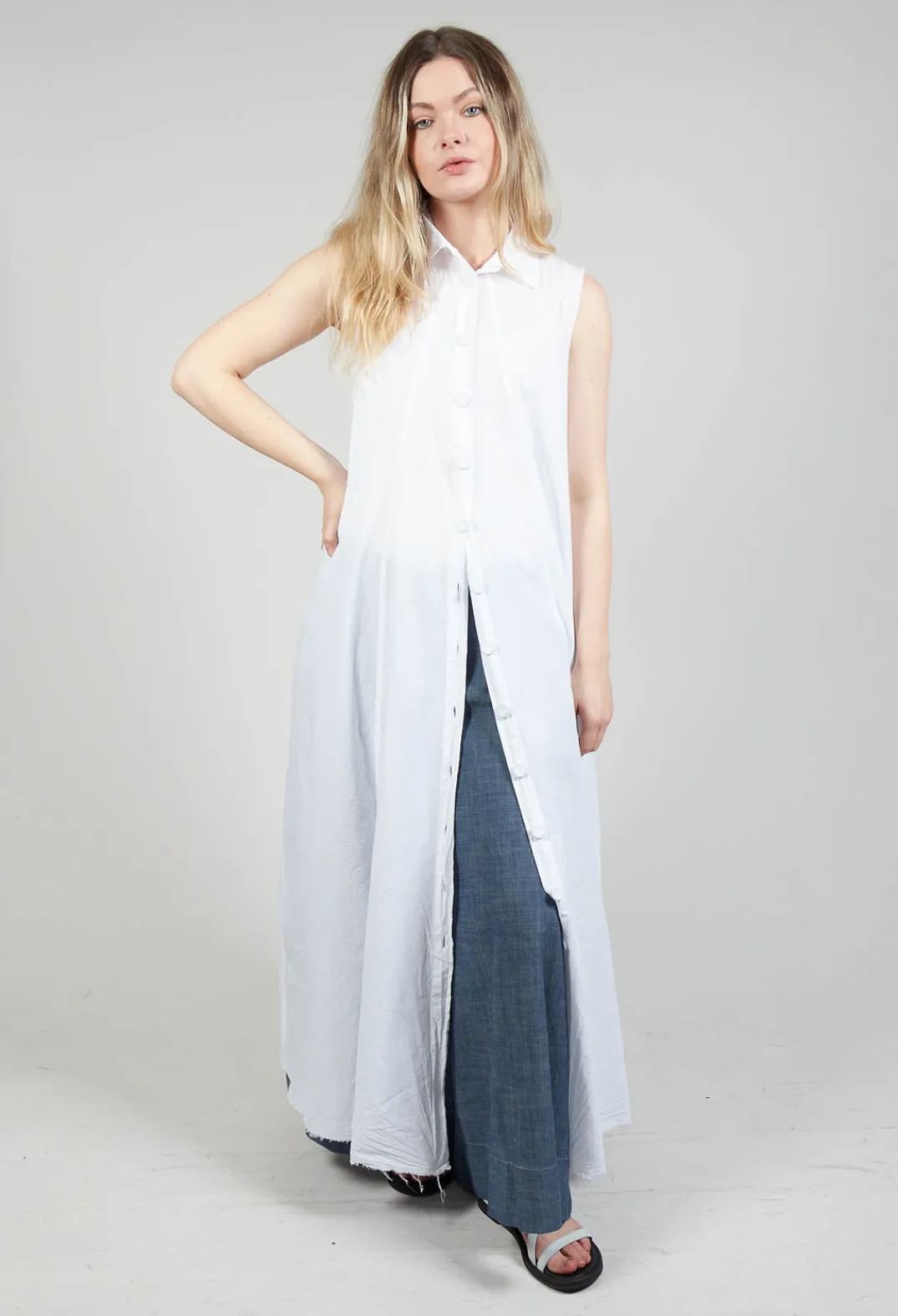 Amici Trousers^Wide Leg Culottes in Oyster Grey