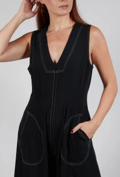 Bitte Kai Rand Jumpsuits^Wide Leg Denim Style Jumpsuit in Black