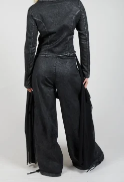 La Haine Trousers^Wide Leg Jeans in Black