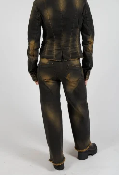 Masnada Trousers^Wide Leg Jeans in Denim Tumeric