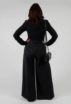 Malloni Jumpsuits^Wide Leg Jumpsuit in Nero