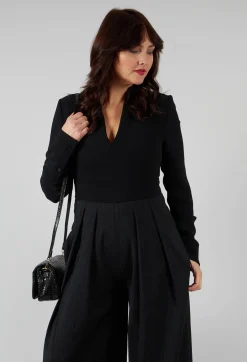 Malloni Jumpsuits^Wide Leg Jumpsuit in Nero