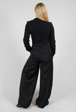 Malloni Jumpsuits^Wide Leg Jumpsuit in Nero