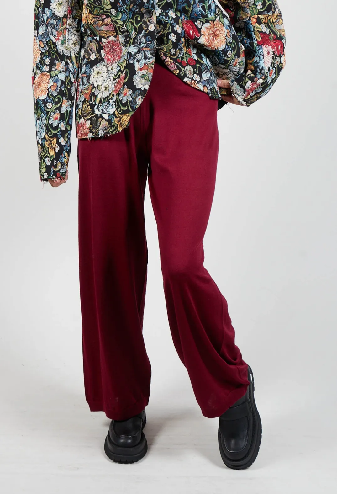 Marc Point Knitwear^Wide Leg Knit Trousers in 7043
