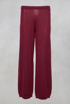 Marc Point Knitwear^Wide Leg Knit Trousers in 7043