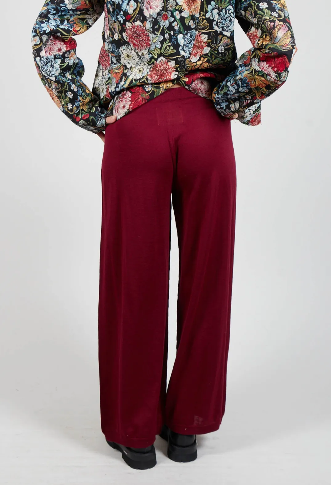 Marc Point Knitwear^Wide Leg Knit Trousers in 7043
