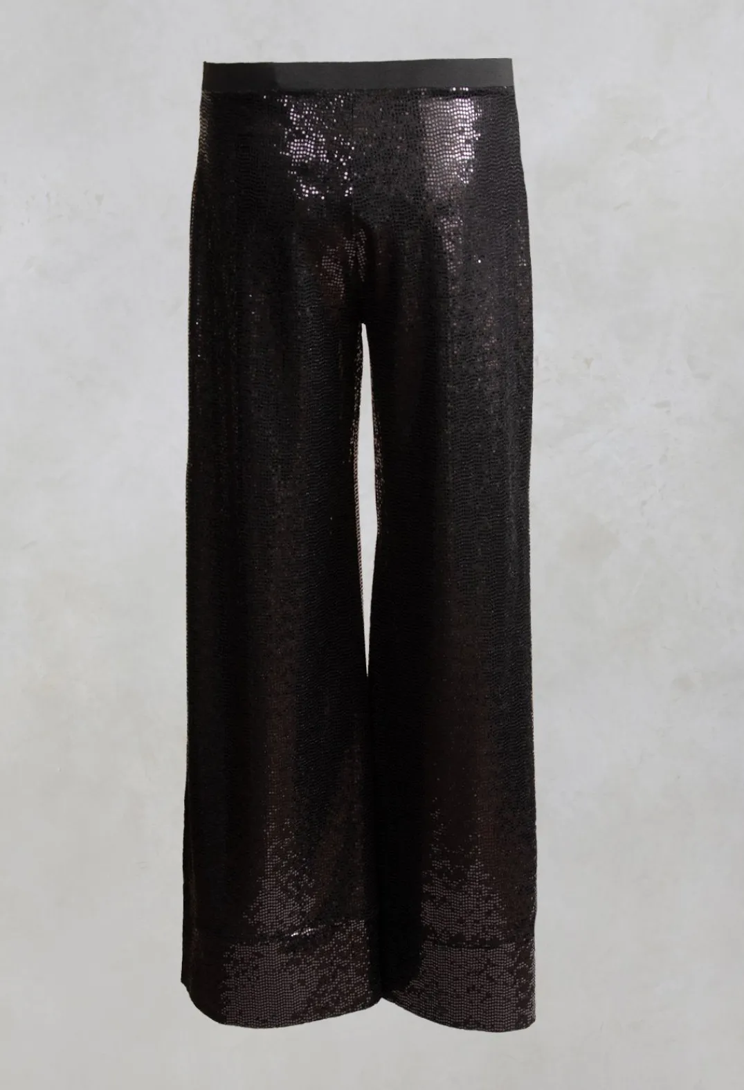 Xenia Design Co-ords & Suits^Wide Leg Sequin Pants Aubi in Black