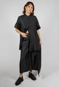SOH Trousers^Wide Leg Silk Trousers in Black