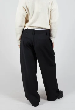 Mei Meij Trousers^Wide Leg Tailored Trousers in Nero and Off White