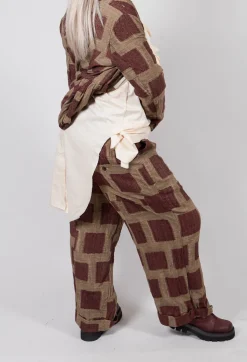 Aleksandr Manamis Trousers^Wide Leg Trousers in Black Dirty