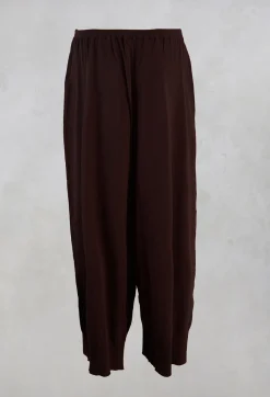 Rundholz Mainline Co-ords & Suits^Wide Leg Trousers in Dark Brown