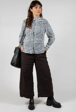 Aequamente Trousers^Wide Leg Trousers in Ebano