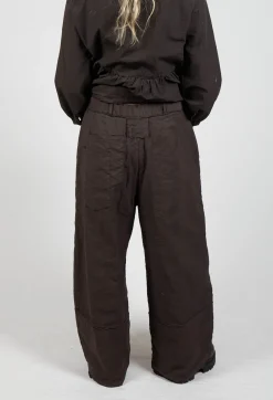 Aequamente Trousers^Wide Leg Trousers in Ebano