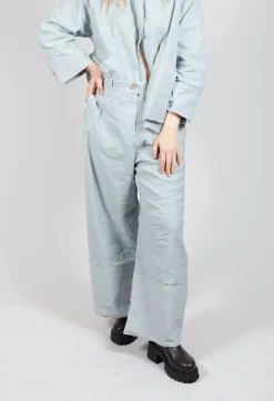Aequamente Trousers^Wide Leg Trousers in Ghiaccio
