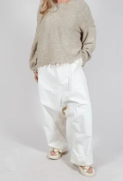 Rundholz Mainline Trousers^Wide Leg Trousers in Starwhite Paint