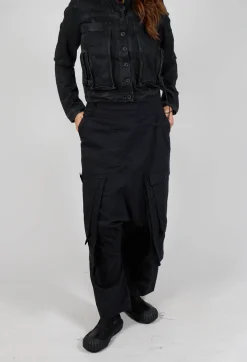 Rundholz Dip Trousers^Wide Leg Trousers with Statement Pockets in Black