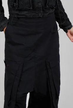 Rundholz Dip Trousers^Wide Leg Trousers with Statement Pockets in Black