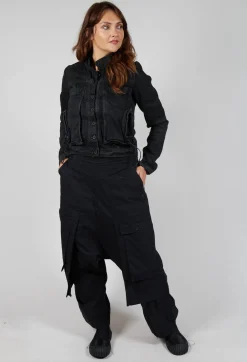Rundholz Dip Trousers^Wide Leg Trousers with Statement Pockets in Black