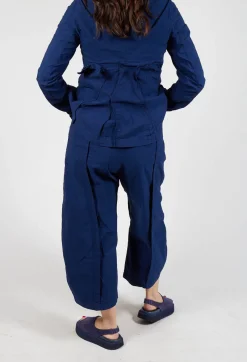 Rundholz Dip Trousers^Wide-Leg Barrel-Style Trousers in Ocean