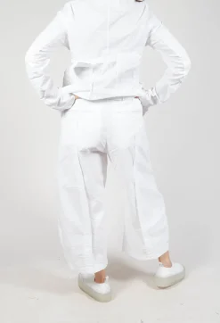 Rundholz Dip Trousers^Wide-Leg Barrel-Style Trousers in Semi Bleach