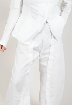 Rundholz Dip Trousers^Wide-Leg Barrel-Style Trousers in Semi Bleach