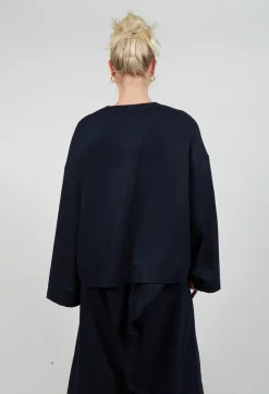 La Vaca Loca Tops^Wok Fresca Top in Ink Blue