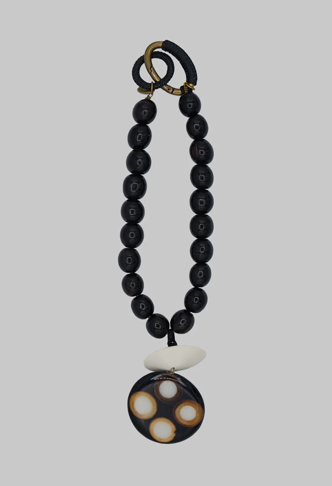 Beatrice Markatos Necklaces^Wooden Elements Horn Necklace in Black