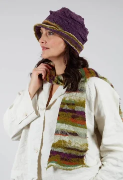 Butapana Hats^Wool Bucket Hat in Iris