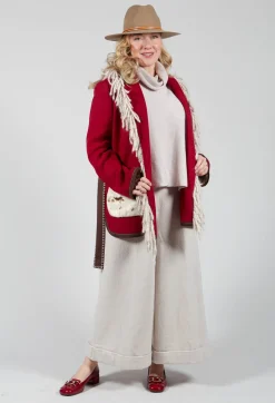 Sfizio Jackets^Wool Jacket in Adrenaline Red