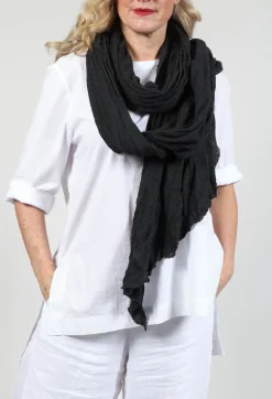 Umit Unal Scarves^Wool Long Scarf in Original Black