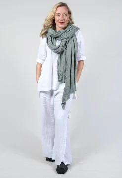 Umit Unal Scarves^Wool Long Scarf in Original Green