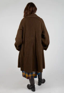 SOH Coats^Wool Overcoat in Brown