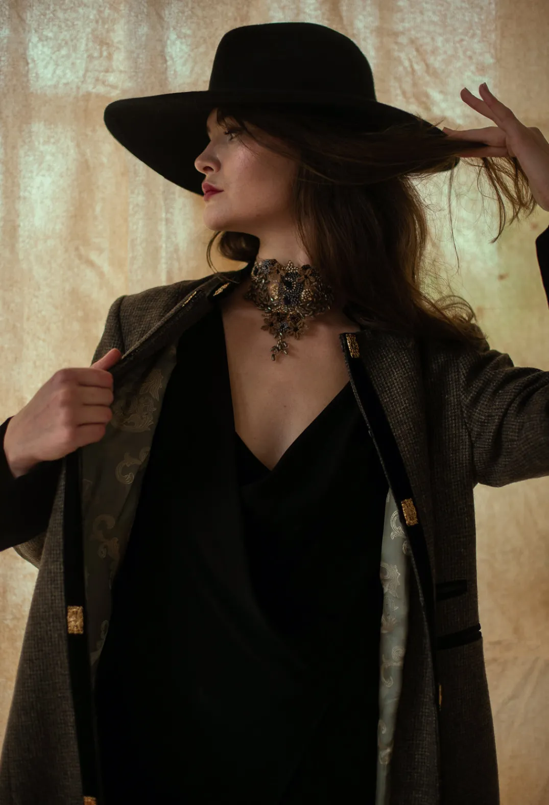 T.ba Tops^Wrap Blouse in Black