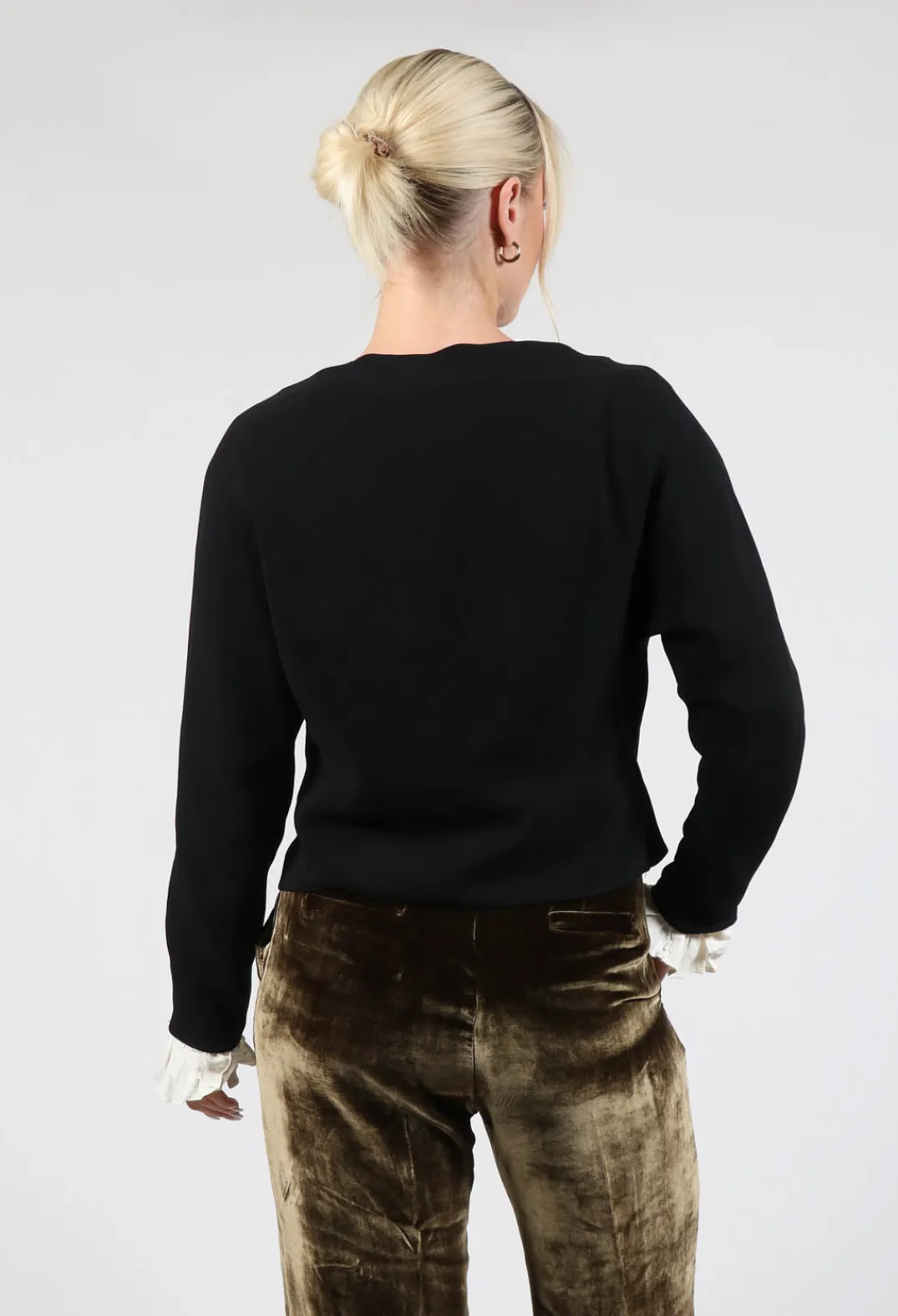 T.ba Tops^Wrap Blouse in Black