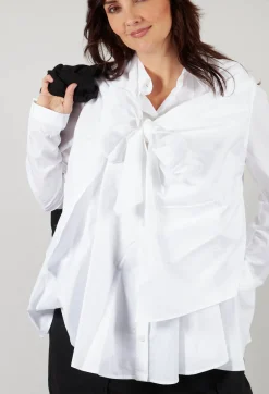 Rundholz Mainline Shirts & Blouses^Wrap Over Shirt in White