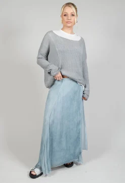 Umit Unal Skirts^Wrap Silk Skirt in Original Cool Blue