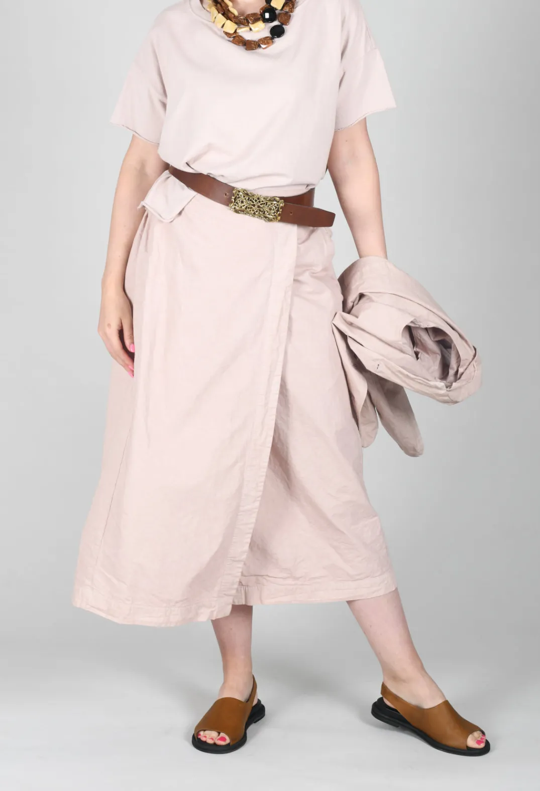 Album Di Famiglia Skirts^Wrap Skirt CC in Petal Pink
