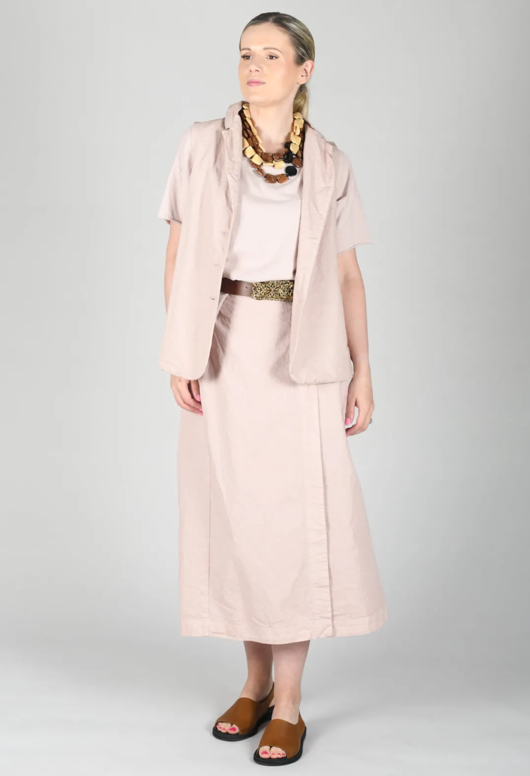 Album Di Famiglia Skirts^Wrap Skirt CC in Petal Pink
