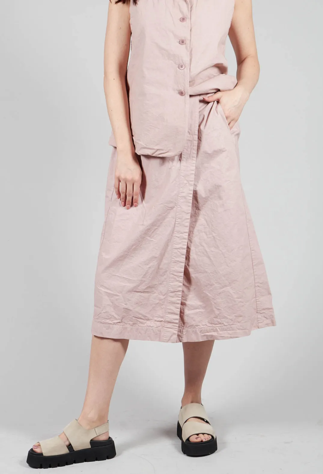 Album Di Famiglia Skirts^Wrap Skirt CC in Petal Pink