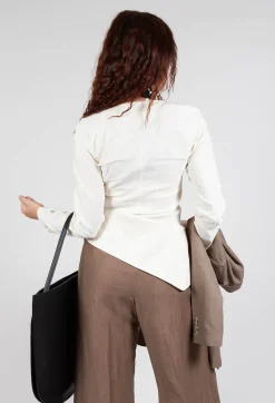 Malloni Tops^Wrap Style Top in Osso