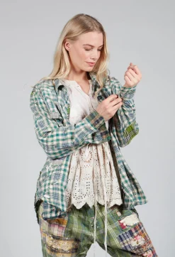 Magnolia Pearl Tops^YD Plaid Kelly Western Shirt in Grandpa Joe