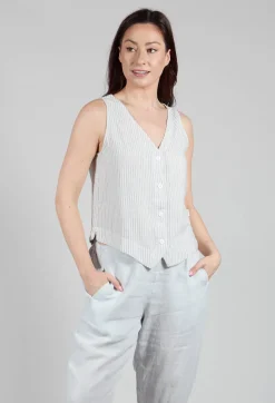 Elemente Clemente Tops^Yune Vest in Undyed Stripe