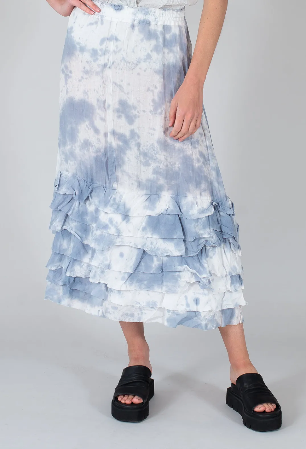 Privatsachen Skirts^Zentralknapp Skirt in Wind Blue
